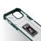 6. Crystal Ring Case Kickstand Tough Rugged Cover for iPhone 13 mini green