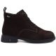 Women's leather ankle boots insulated suede brown Vinceza 39953