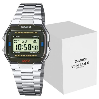 CASIO A163WA-1QES Unisex Watch + BOX
