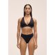 6. CASALL V-Neck Crossback Bikini Top Black