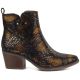 2. Women's snakeskin cowboy boots black M.Daszyński SA261-1