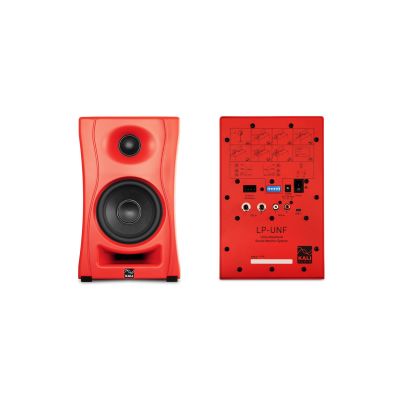 11. KALI AUDIOLP-UNF-R - Pair of Bluetooth monitor speakers. Multimedia speakers, red.