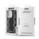 8. DKNY Leather Checkered Mono Pattern MagSafe iPhone 15 Pro Max Case - Black