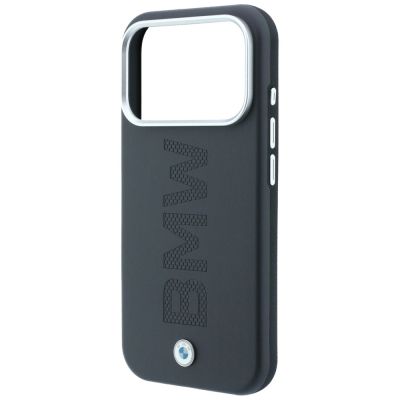 6. BMW Sign Centered Deboss MagSafe Case for iPhone 17 Pro / 18 Pro - Gray