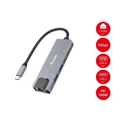 6. USB Equip 133496 Adapter USB 3.2 Gen 1 (3.1 Gen 1) Type-C Gray