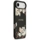 4. Guess Grained Flowers Classic Logo MagSafe case for iPhone Air - black