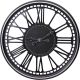 5. Openwork Wall Clock with Roman Numerals, 60 cm, Black