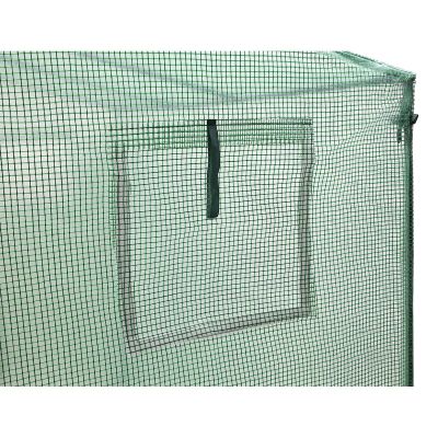 25. GREENHOUSE FOR TOMATOES AND CUCUMBERS 200x77x168-150CM PE GREEN