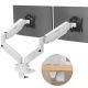 2. ONKRON G160 Desk mount for two monitors 13" - 32" black and white