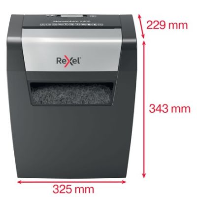 4. Rexel Momentum X406 Shredder, 6 Sheets, 15 L Bin