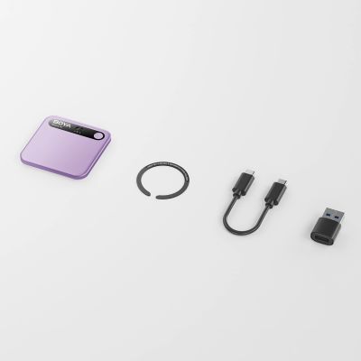 9. BOYA Notra Voice Recorder with AI Transcription - Purple