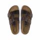 5. Birkenstock Arizona Soft Footbed Oiled Leather Habana Narrow Women's Slides (0452763)