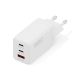 Digitus GaN II 67W Wall Charger | 2x USB-C, 1x USB-A | PD 3.0, QC 3.0 | White