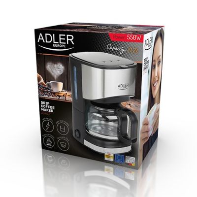 4. Adler AD 4407 drip coffee maker (550W; black)