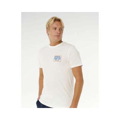 5. RIP CURL Pacific Rinse Sunrise Tee Men's White