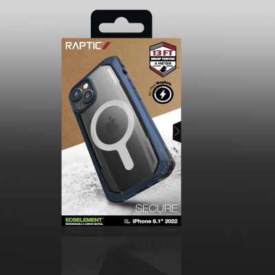 5. Raptic X-Doria Secure Case iPhone 14 with MagSafe armored blue cover