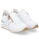 2. Women's leather wedge sneakers white Remonte Rieker D0T04-80