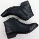 20. Women's black worker boots with socks Sabatina