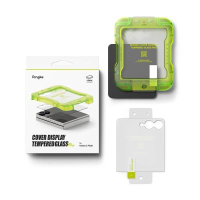7. Ringke Cover Display Pro 2-Pack Tempered Glass for Samsung Galaxy Z Flip 8