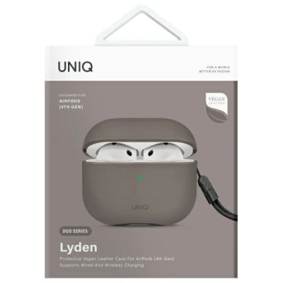3. Uniq Lyden DS AirPods 4 Case - Gray