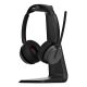 7. EPOS IMPACT 1061T Bluetooth headset with ANC and charging stand, featuring hybrid active noise cancellation (ANC), compatible with MS Teams