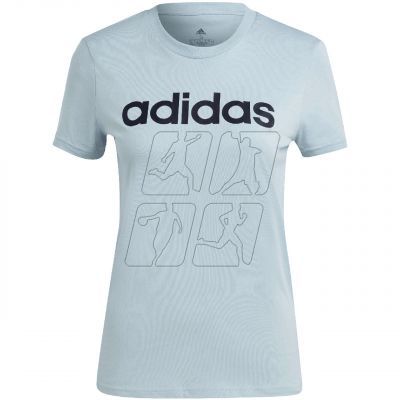 5. adidas Loungewear Essentials Slim Logo Tee adidas W IM2832