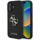 Guess Grained Big 4G Logo Small Classic Logo case for iPhone 16 - black