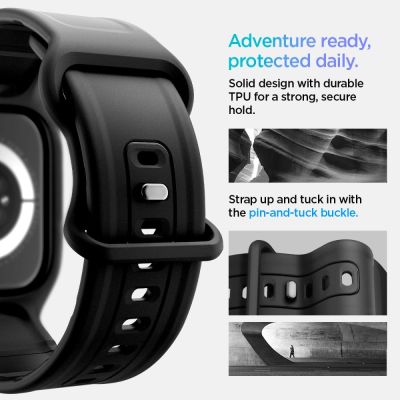 16. Spigen Vault Pro Strap for Apple Watch 42mm - Matte Black