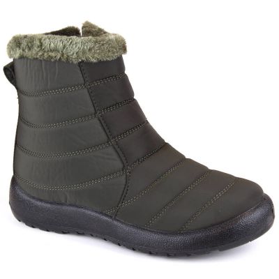 11. Flat insulated snow boots Potocki W WOL198A green