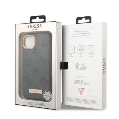 8. Guess GUHMP13MSAPSTG iPhone 13 6.1" grey/grey hardcase Peony Logo Plate MagSafe