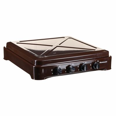 7. Ravanson K-04BR 4-burner adjustable gas stove (brown)