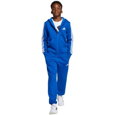 12. adidas Essentials Full-Zip Hoodie for Kids Blue JY4977