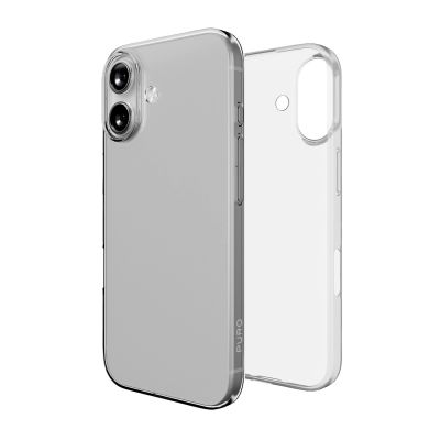 3. Puro 0.3 Nude Ultra-Slim TPU Case for iPhone 17 - Transparent