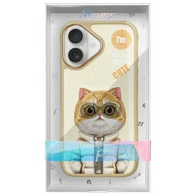 12. Nimmy Cool&Cute 2.0 Cat Case for iPhone 16 - Green