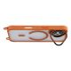 4. iPhone 17 Case with Adjustable Crossbody Lanyard and MagSafe Compatible Camera Frame as a Stand - Orange