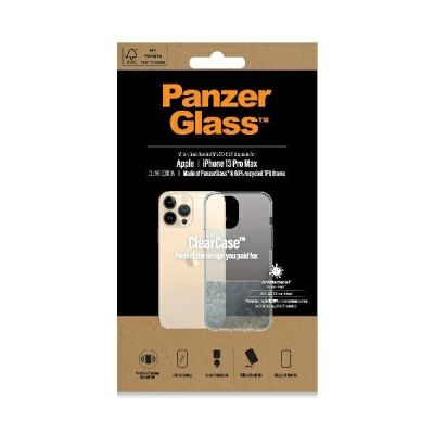 2. PanzerGlass ClearCase antibacterial Military Grade certified case for iPhone 13 Pro Max - transparent