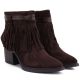 9. Women's insulated cowboy boots with fringes, chocolate M.Daszyński