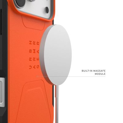 6. UAG Civilian MagSafe - iPhone 17 Pro Max case compatible with MagSafe (orange)
