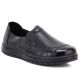 5. Women's comfortable leather slip-on shoes, black, Vinceza 107241