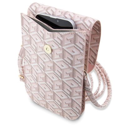 4. Guess Handbag GUWBHGCFSEP pink/pink GCube Stripe