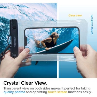 5. Spigen Aqua Shield A610 Case Waterproof Floating on Water - Transparent