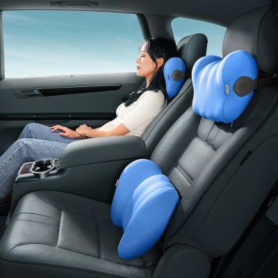 8. Baseus ComfortRide car lumbar pillow - blue