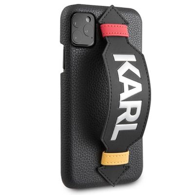5. Karl Lagerfeld Strap Case for iPhone 11 Pro 5.8" - Black