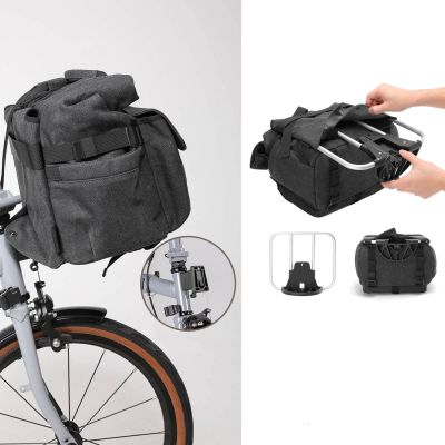3. Rockbros H46 Backpack Saddlebag Handlebar Bag - Gray