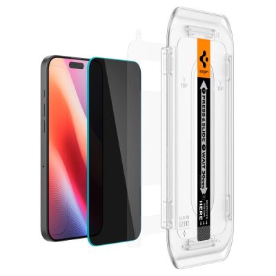 9. Spigen Glas.tR EZ Fit Privacy Tempered Glass for iPhone 16 Pro Max / 17 Pro Max - 2 pcs.