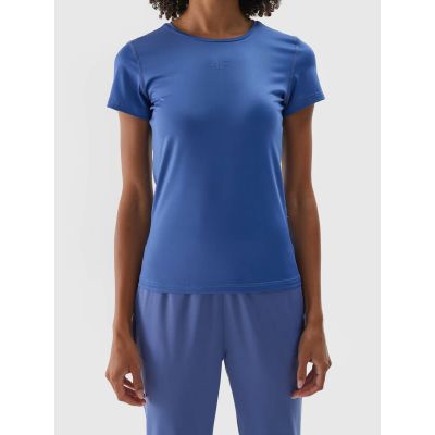 3. Women's quick-drying regular training T-shirt 4F 4FWAW24TFTSF1011-31S