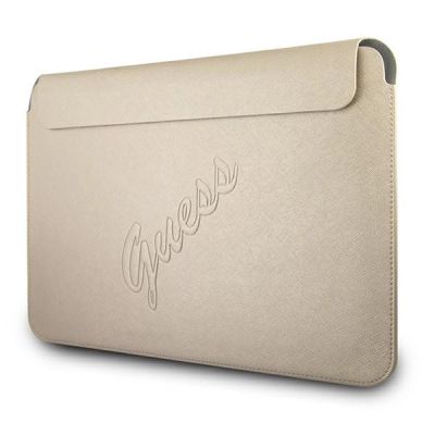 2. Guess Saffiano Script case for a 13" laptop - gold