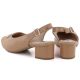 4. Women's pumps with an open heel, light brown, M.Daszyński SA233-4