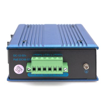 5. Industrial switch 4x 1000Base-TX PoE 120W + 1x 1000Base-FX (without module) DIN extended temperature range