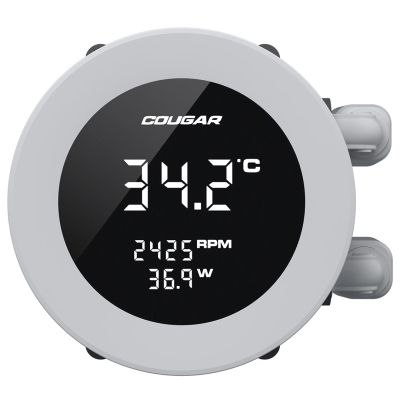 3. COUGAR CGR-PSDVARGB-W-360 Processor All-in-One Liquid Cooler 12 cm White